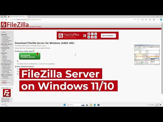 How to install and configure FileZilla Server on Windows 11/10