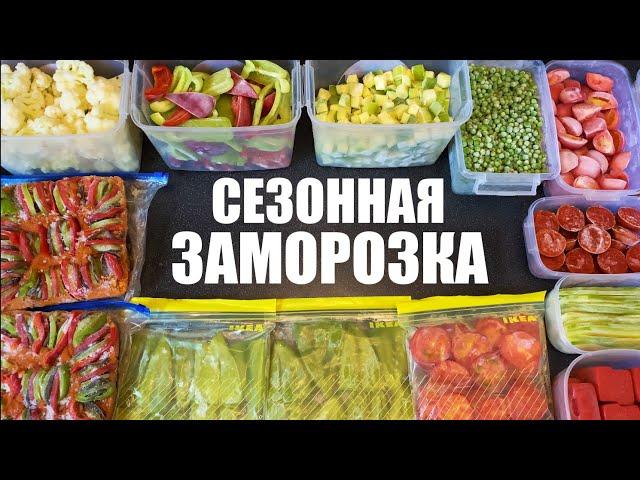 Сезонная ЗАМОРОЗКА овощей на зиму