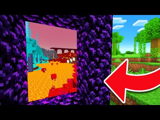 I Built a FAKE NETHER in Minecraft Hardcore!