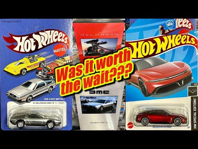 Mattel Creations DeLorean DMC-12 + Alpha5 Hot Wheels FULL REVIEW