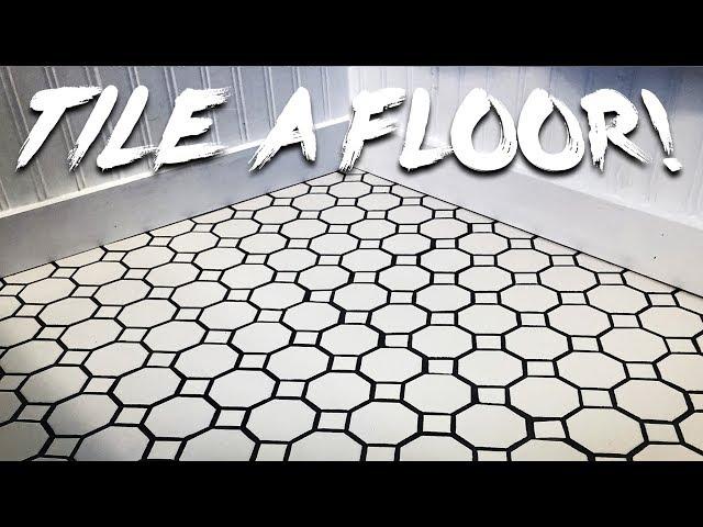 Tiling a Bathroom Floor!