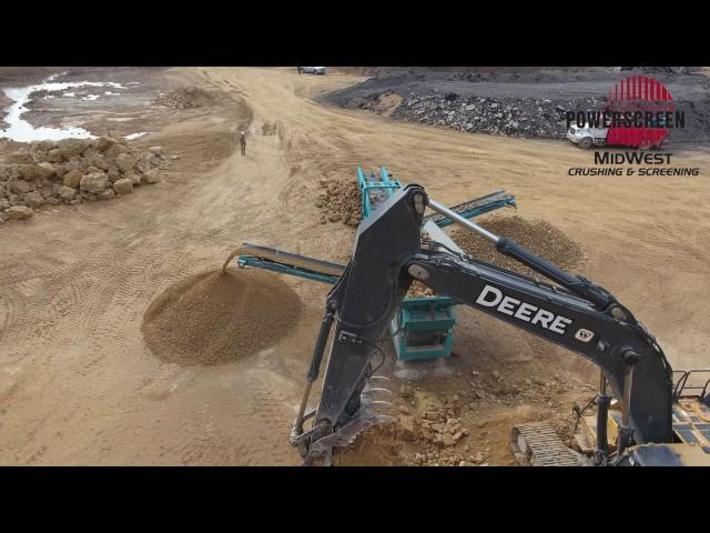 Powerscreen Illinois and Midwest Crushing and Screening Warrior 1800