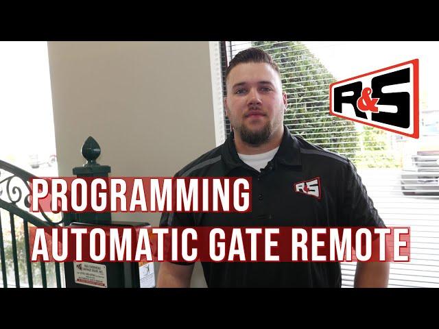 Programming Automatic Gate Remote