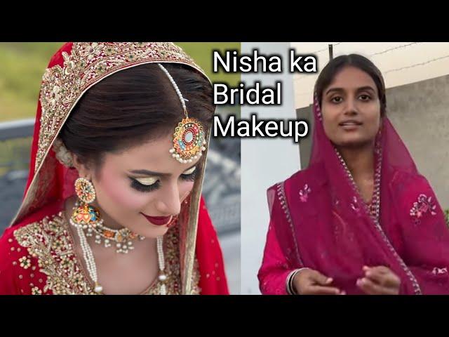 Nisha (Pak Village Food) Bridal Make-up  | And Photoshoot |Saba'sPlace