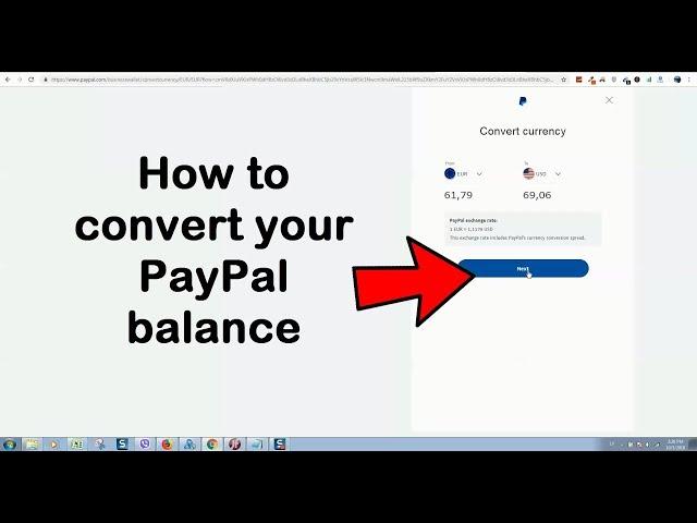 How to convert your PayPal balance to a different currency