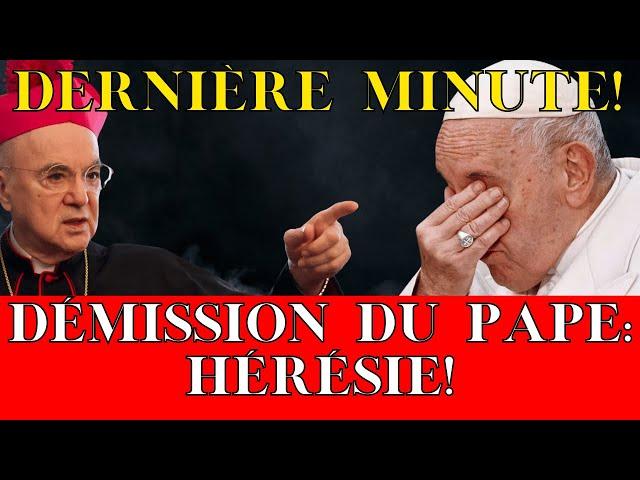 SCANDALE AU VATICAN : Demande de Démission pour le Pape François, Accusé d'Hérésie!