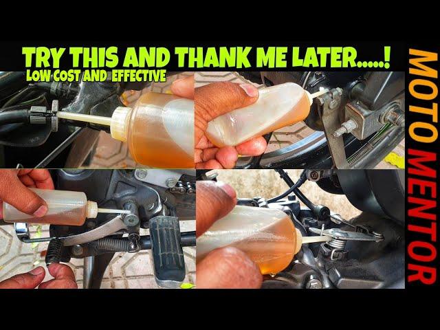 90 GEAR OIL BEST TRICK TO LUBE BIKE  MOTORCYCLE AND PROTECT FROM RUSTING