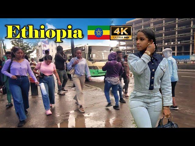 ከቦሌ24-ቦሌ ኤድና Addis Ababa Walking Tour (530) Bole 24 - Edna,  Ethiopia [4K]