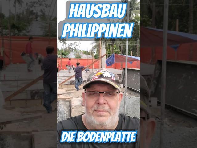 Hausbau Philippinen, Bodenplatte fertig gegossen. #philippinen #hausbau #bohol #philippinevlogger