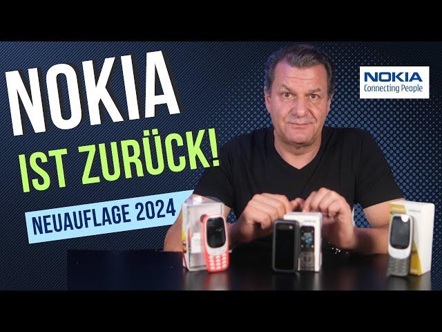 Nokia ist zurück! Neuauflage 2024! Das neue Nokia 3210, Nokia 3310 und Nokia 2660 im Vergleich !