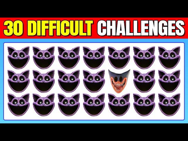 30 Challenges With Poppy Playtime Chapter 3 | Only 1% Player Can Pass | Smiling Critters, Catnap