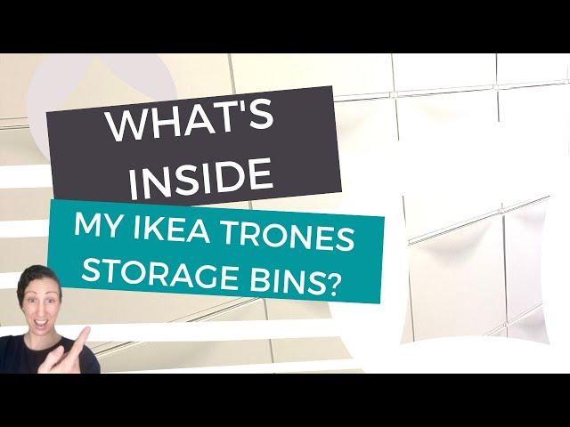 Minimalist Organization with Ikea Trones: What's Inside??