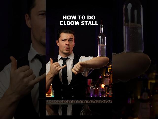 flair tricks HOW TO DO ELBOW STALL 1 bottle #flairbartending #bartender #bartricks
