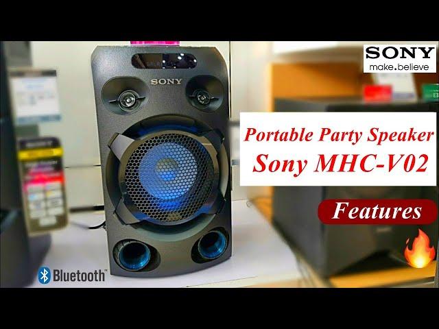 Sony Audio Portable Party Speaker | Jet Bass Booster  | features | play seven