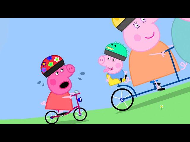 Stay Fit and Go Cycling with Peppa Pig | Peppa Pig Official Family Kids Cartoon