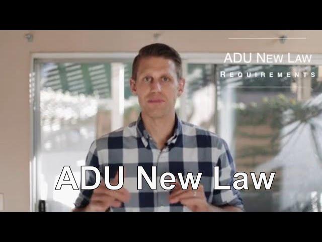 ADU New Law Requirement [2020]