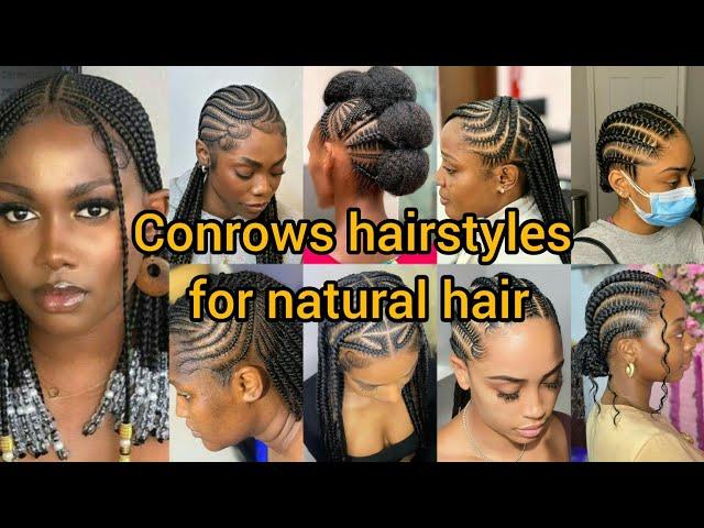 Cornrow hairstyles for black women | Cornrows hairstyles for natural hair | straight back cornrows