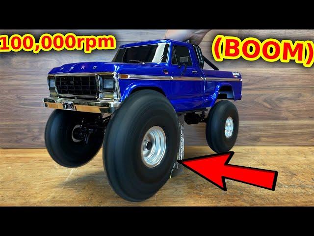 6s 4600kv Castle  insanity in Traxxas Ford F150 (it blew up)