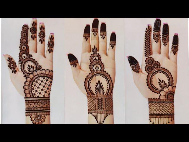 top 3 beautiful stylish front hand mehndi design | easy arabic mehndi design |Mehndi design | Mehndi