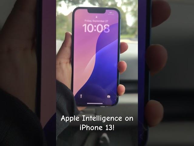 Apple Intelligence on my iPhone 13! (credits to @FavoriteTechX for the tutorial!)