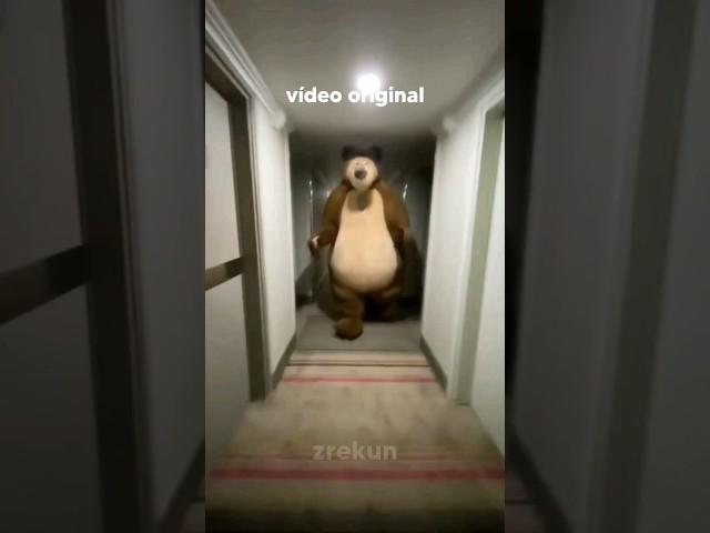 Urso Perseguindo Pessoa no Corredor | Origem do Meme #meme #urso