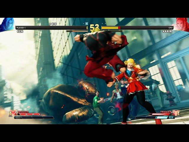 KEN vs KARIN STREET FIGHTER V - SF5CE Street Fighter V Champion Edition capcom fighting game SF6