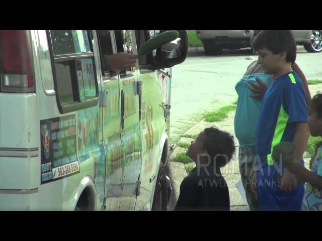 Ice Cream Truck Prank - People order ice cream and get healthy food instead