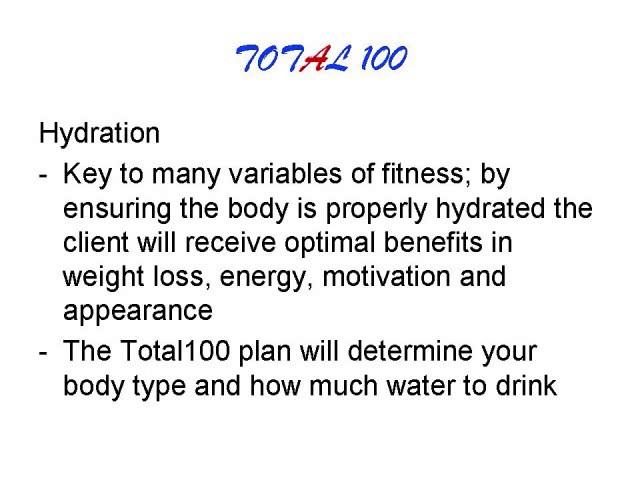 TOTAL100 FITNESS!