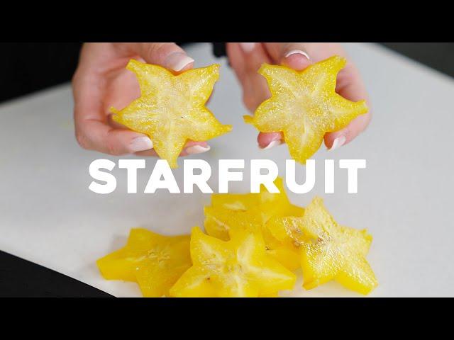 how to cut open a starfruit