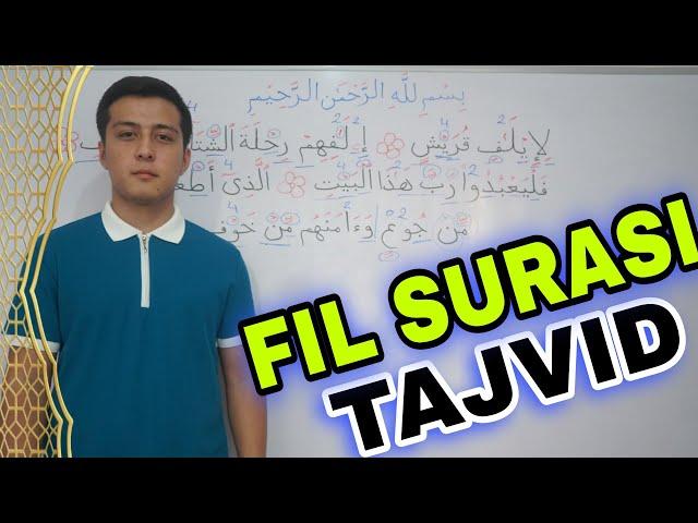 Fil surasidagi TAJVID qoidalari va E'tibor berishimiz kerak boʻlgan joylar