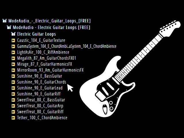 Royalty Free Electric Guitar Loops - Free Sample Pack || By Modeaudio