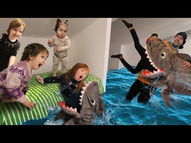 HiDE n SEEK with SHARKS!! Adley & Niko morning routine gets a bit Crazy! a Family Trip & fun games