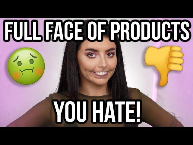 Full Face of Products YOU Hate! | steph toms