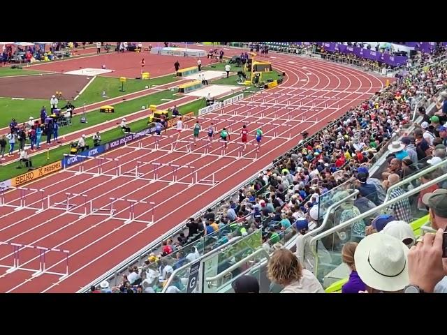 Oregon22 Grant Holloway 110 hurdles heat