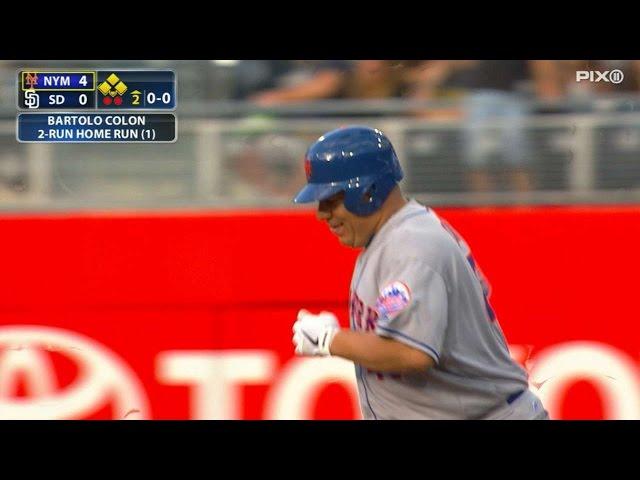 HE'S DONE THE IMPOSSIBLE!! Bartolo Colon launches a blast for first career homer vs. Padres