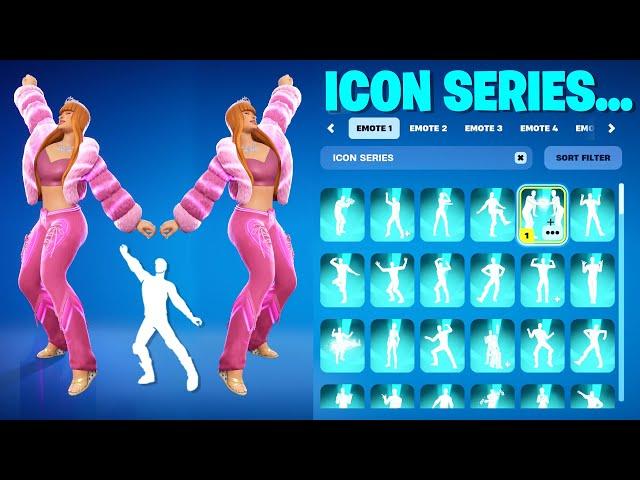 ALL FORTNITE ICON SERIES DANCES & EMOTES