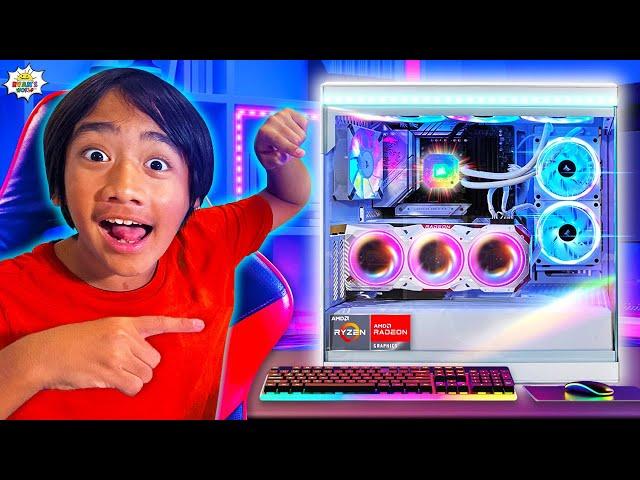 Ryan and Daddy Build a Gaming PC with AMD Ryzen & Radeon!