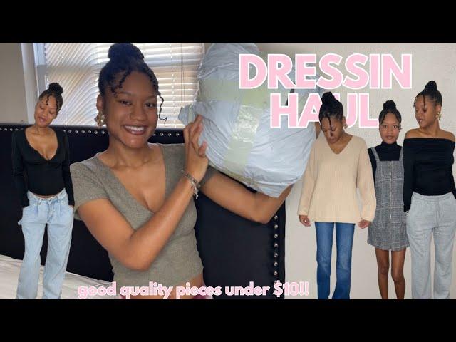 DRESSIN Fall + Winter Clothing Try on Haul! | Cute Clothes UNDER $10!