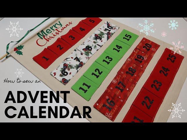 How to sew an Advent Calendar