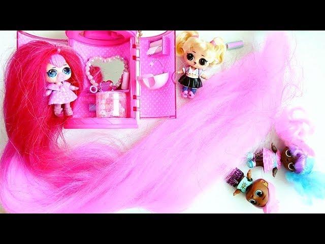 LOL DOLL with the Longest Hair and New LOL #Hairgoals! Video for children