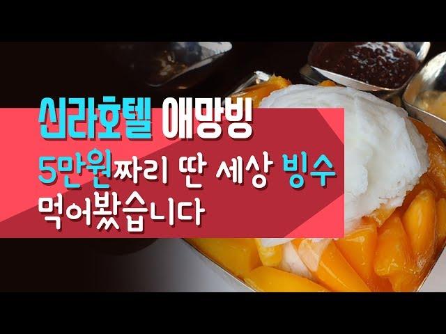 '신라호텔 애망빙' 5만원짜리 딴 세상 빙수 먹어봤다