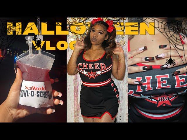 HALLOWEEN VLOG🩸HALLOWEEN PARTY, haunted house,seaworld,Howl-o- scream, maintenance vlog,25 birthday