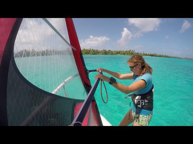 Huahine, windsurfing