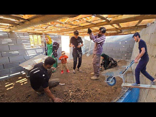 Family Collaboration: Installing a Pallet Roof on the Stable!