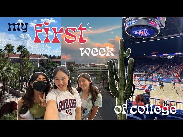 college move in + first week of classes at the UNIVERSITY OF ARIZONA