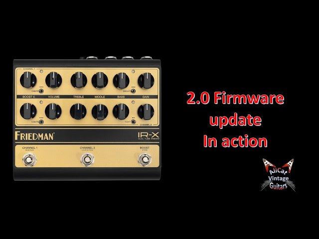 Friedman IR-X 2.0 Software update in action