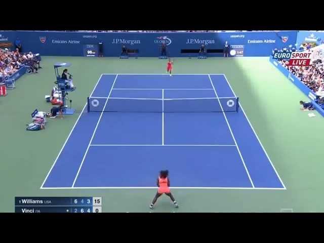 Serena Williams vs Roberta Vinci Highlights US OPEN 2015