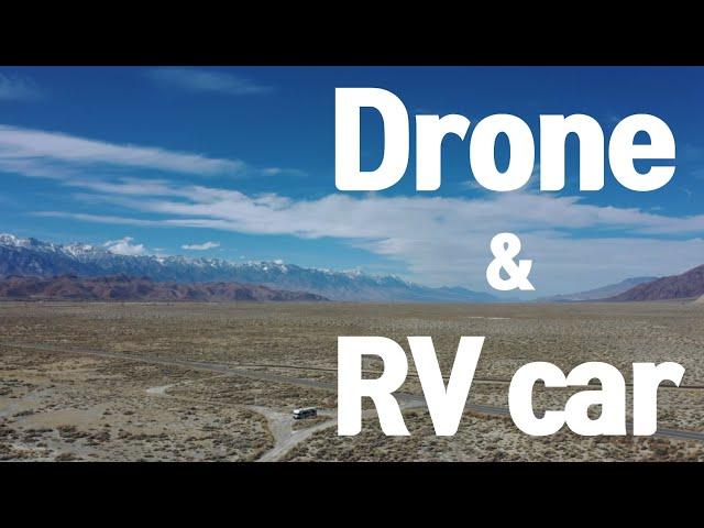 RV 캠핑카를 타고 가며 드론 날리다!!! 데스밸리와 세퀘아 국립공원 사이의 올란차┃Olancha, CA. Between Death valley and Sequoia