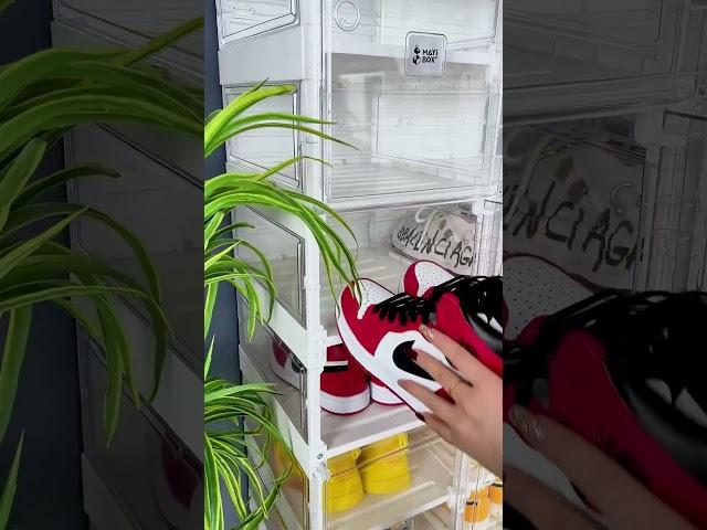Foldable Shoe Storage Box,ANTBOX Large Capacity for Easy Shoe Storage and Tidy Organization.