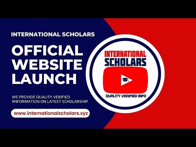 International Scholars - Our Official Website Launch Video.